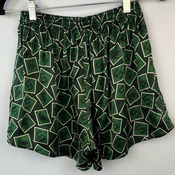 Merge Left Vintage 100% Silk Shorts Collegiate -  Michigan State University - Picture 5 of 5